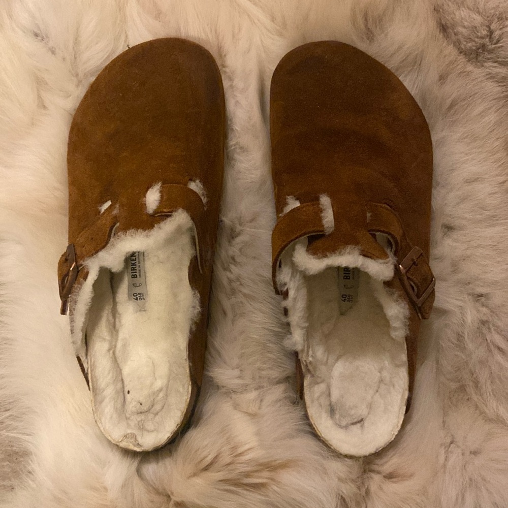 BIRKENSTOCK Boston Shearling Clogs